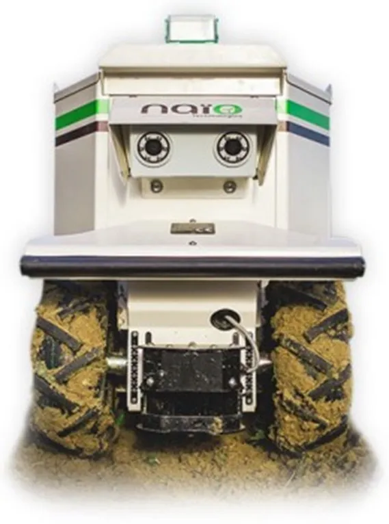 Blue River Technology's See & Spray robot — computer-vision system that distinguishes crops from weeds and sprays only the weeds