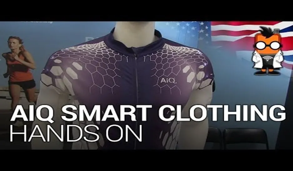 AiQ Smart Clothing garment — built on Kings Metal Fiber stainless-steel yarn for durable, machine-washable wearable tech