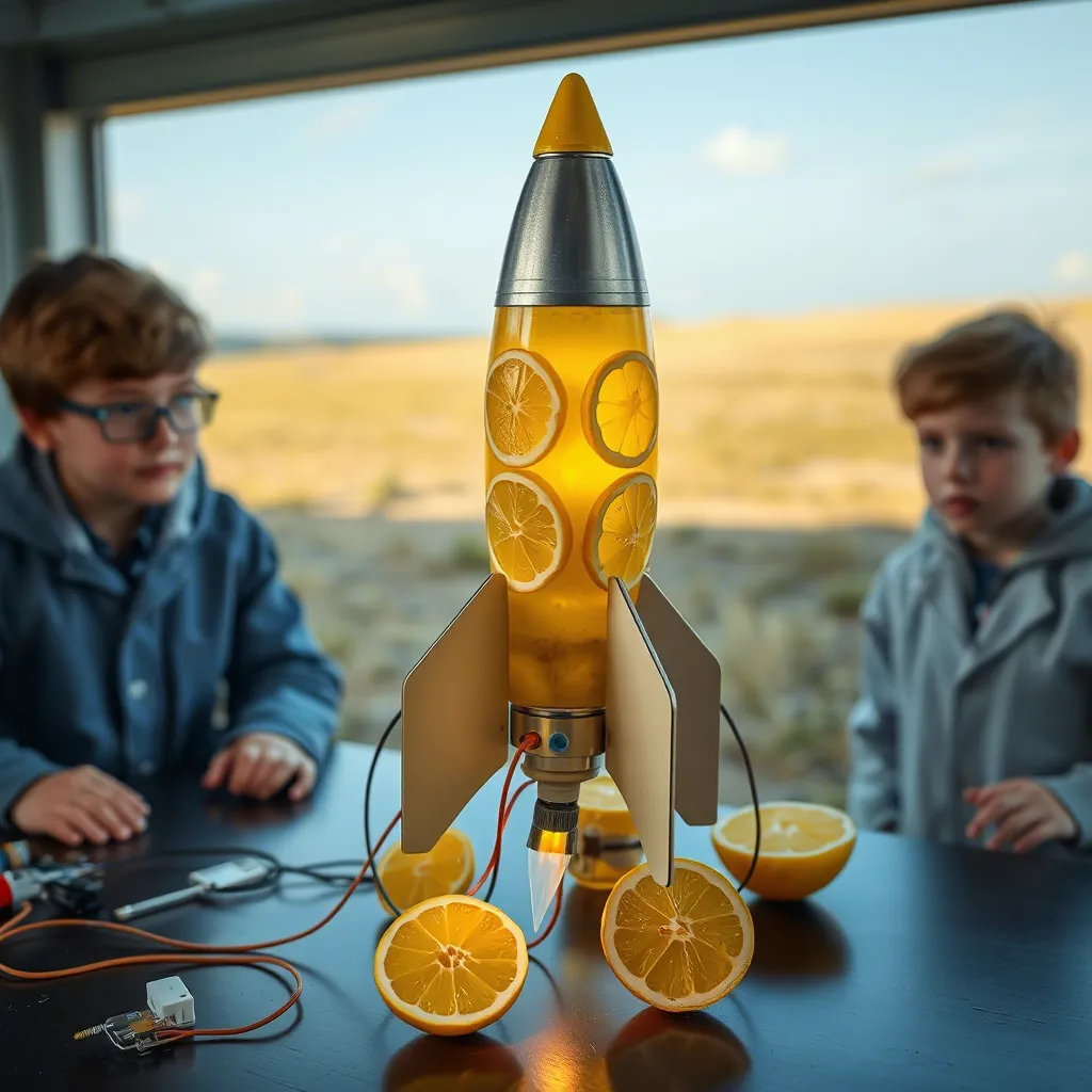 Illustration: Emotional Intelligence as a "lemon-powered rocket" — turning team frustration into forward momentum