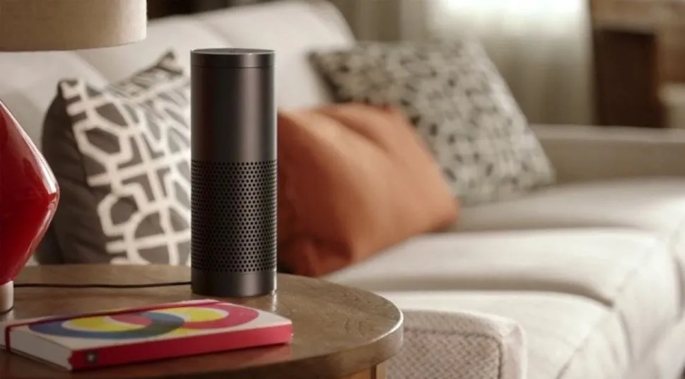Amazon Echo smart speaker — voice assistant device featured in the 2016 wearable predictions