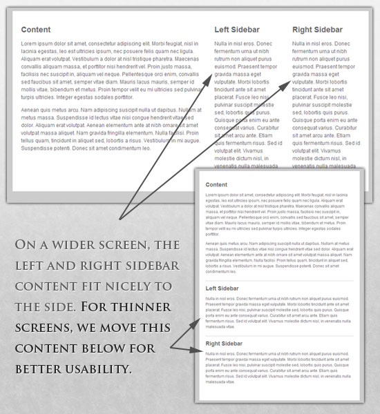 Responsive Design responsive moving content